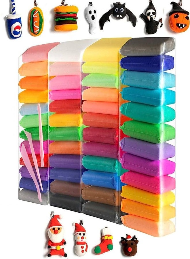 Beflix® 24Pcs Different Color Air Dry Clay for Kids with 6 Sculpting Tools Creative Art & Crafts Play Dough Birthday Return Gift for Boys and Girls - Multicolour - Image 1